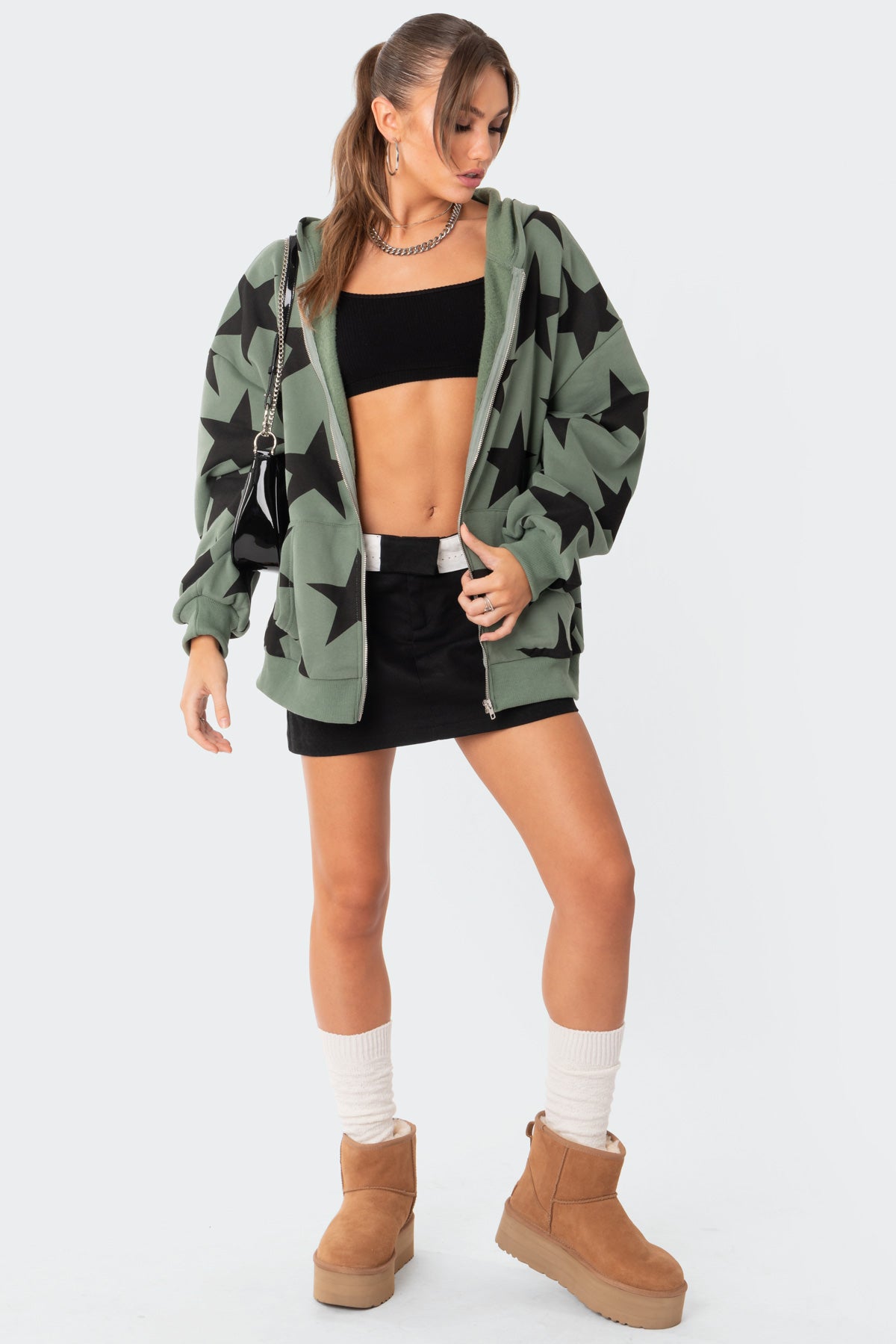 Star At Me Oversized Hoodie - Image 2