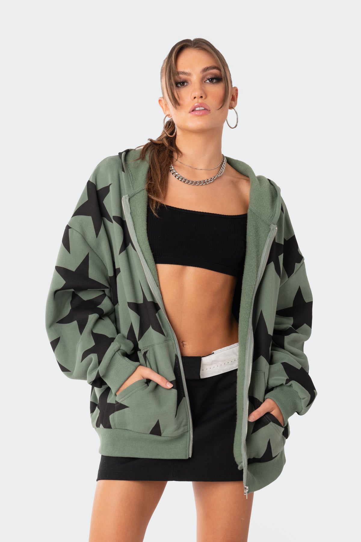 Star At Me Oversized Hoodie - Image 3