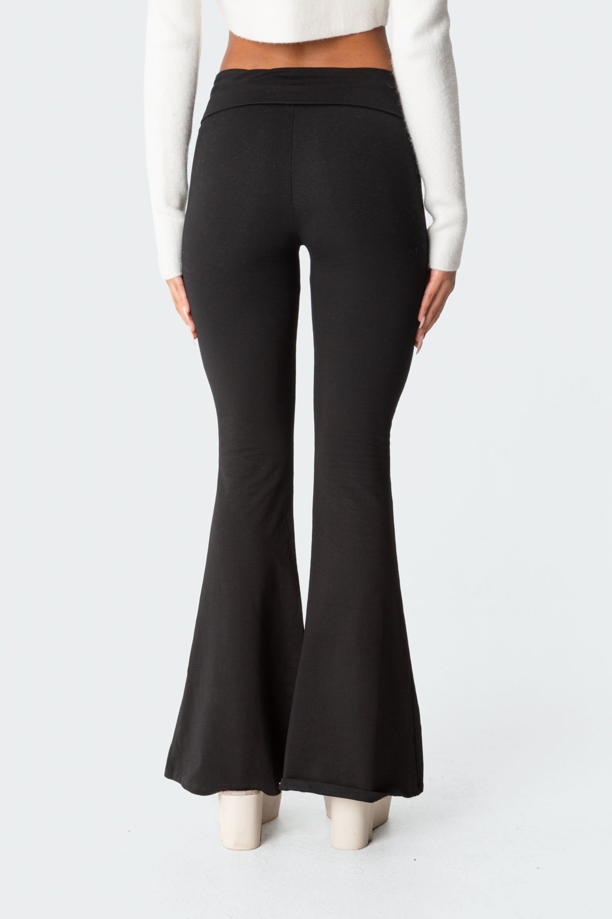 Naomi Fold Over Flared Leggings - Image 5