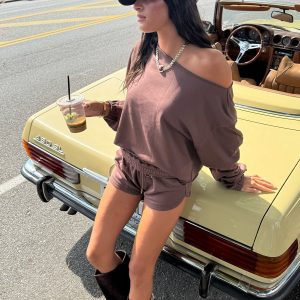 Kordelia Off Shoulder Sweatshirt