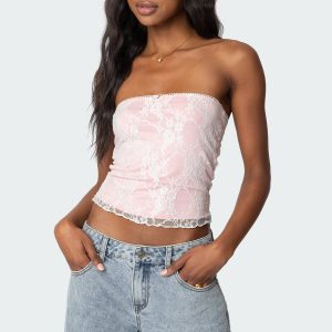 Allison Lace Tube Top