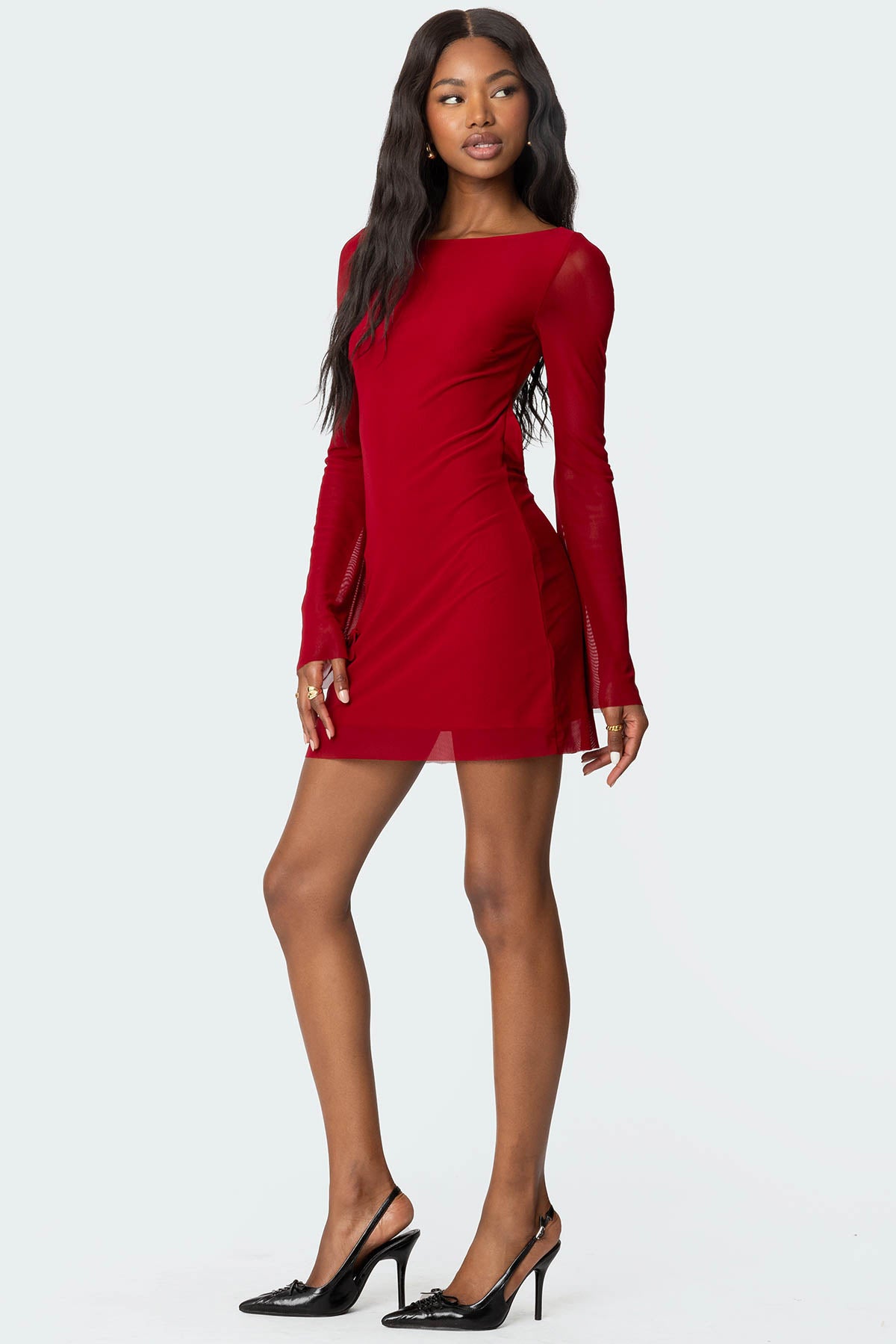 Reena Backless Mini Dress - Image 4
