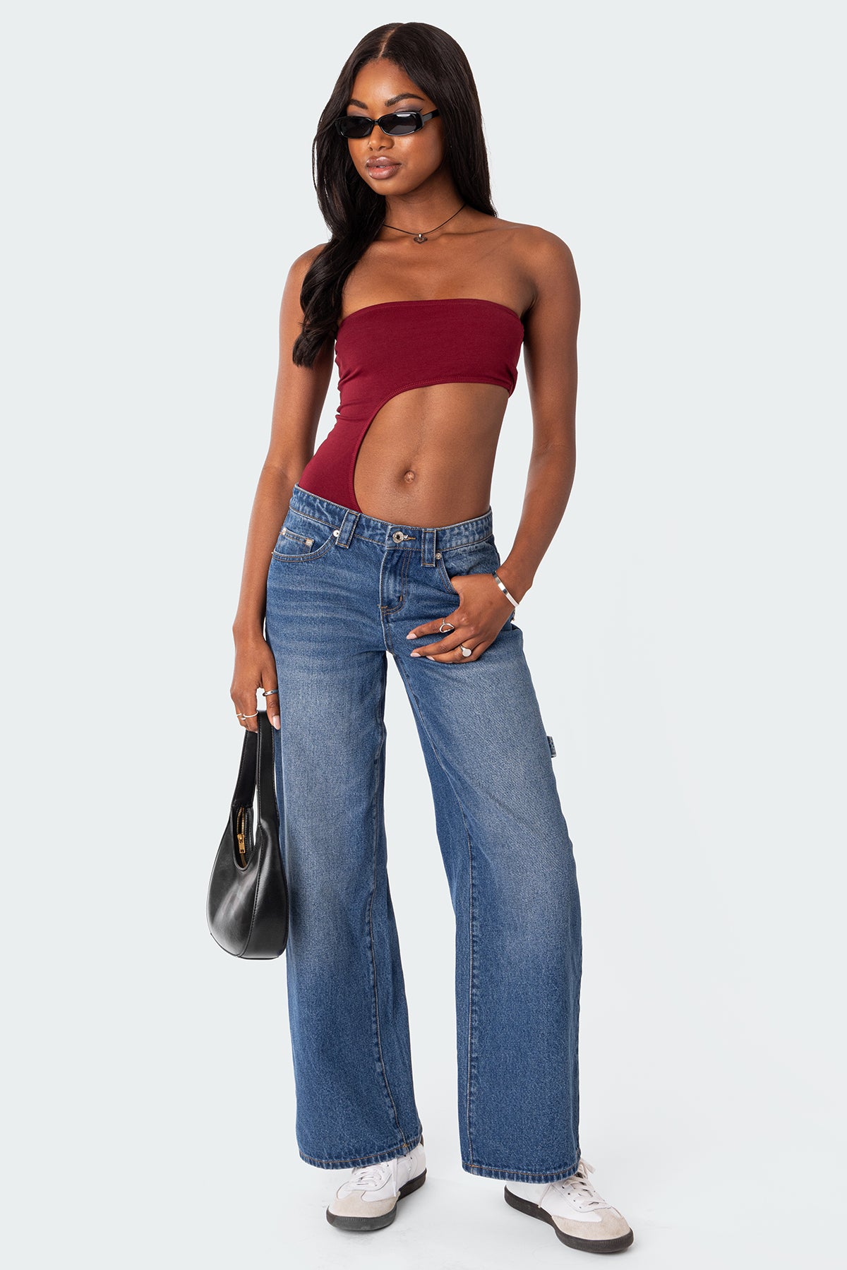 Indy Asymmetric Cut Out Bodysuit - Image 5