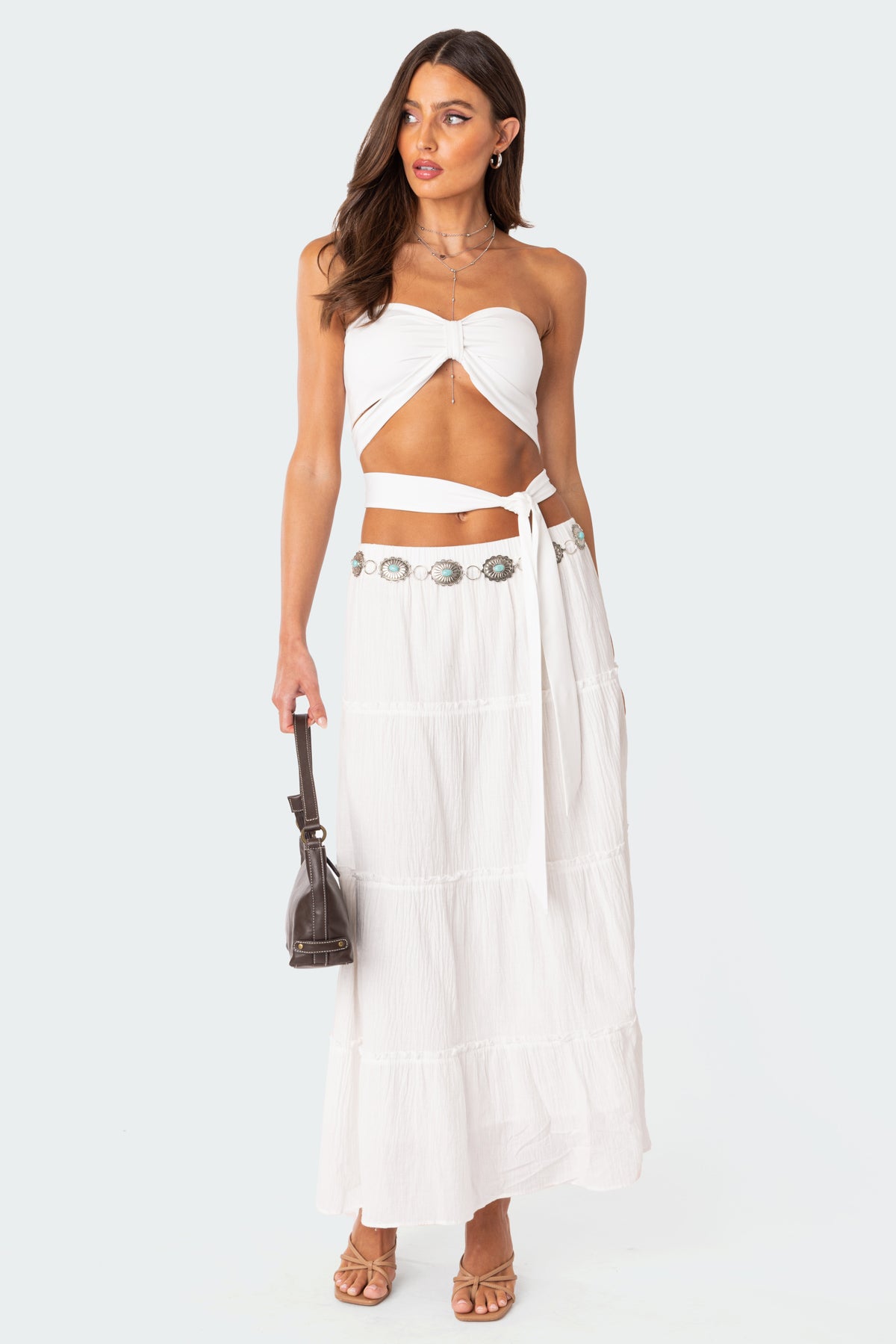 Wyatt Wrap Tie Bandeau Top - Image 5