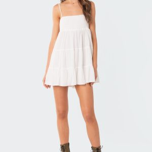 Ivory Oversized Mini Dress