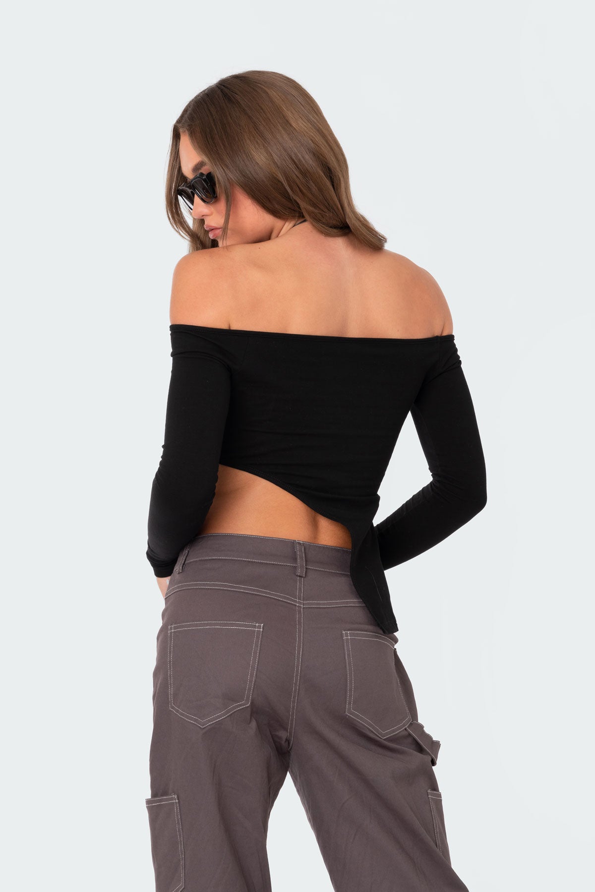 Helena Asymmetric Off The Shoulder Top - Image 5