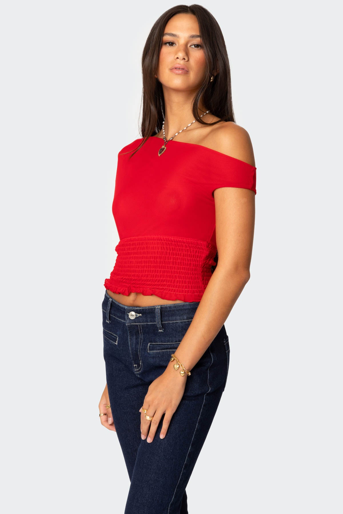Jenny Scrunched Asymmetric Top - Image 3