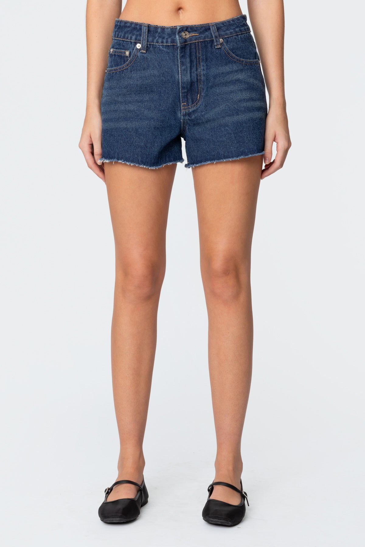 Sahara High Rise Denim Shorts - Image 2