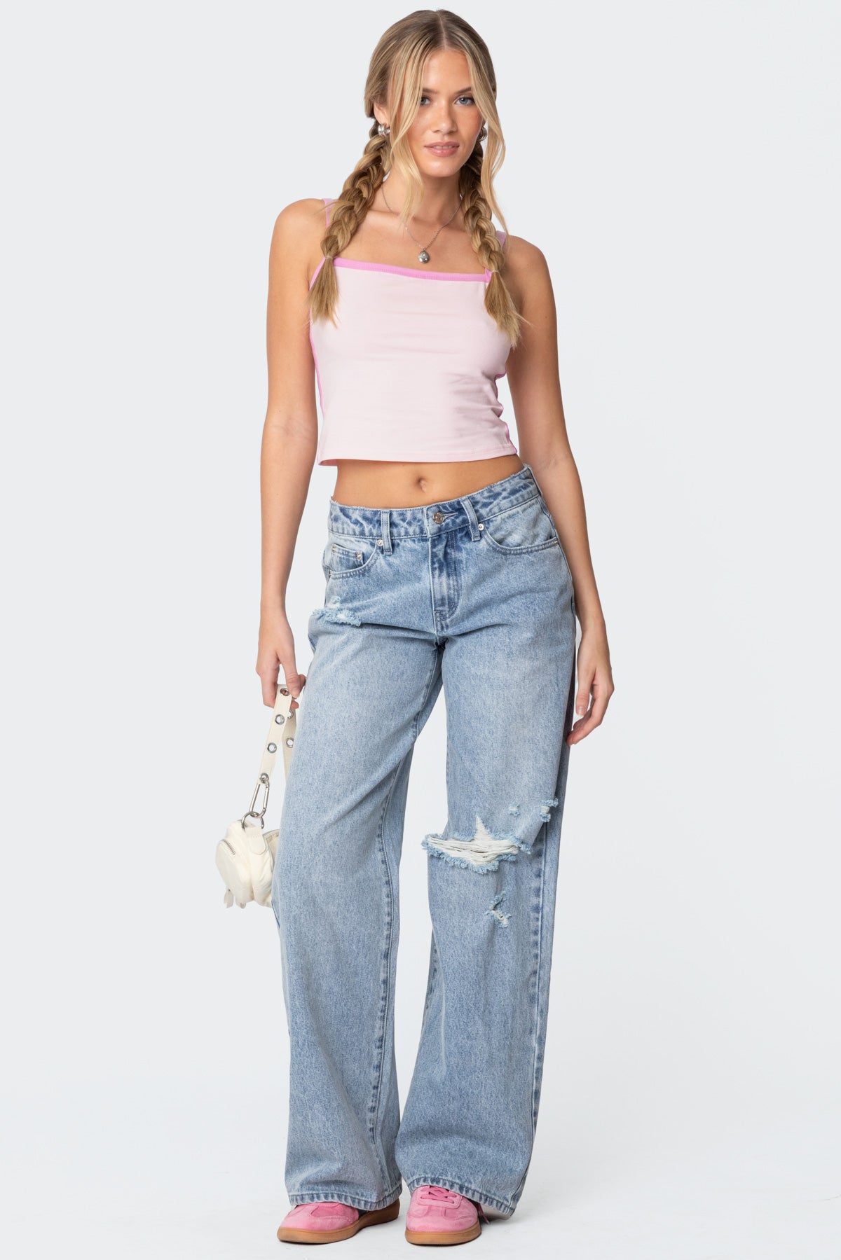 Francesca Contrast Tank Top - Image 2