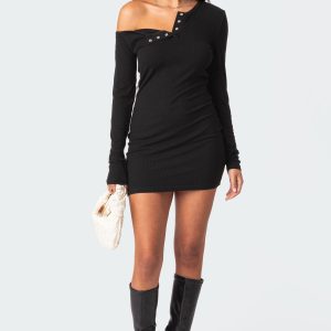 Soleste Ribbed Mini Dress