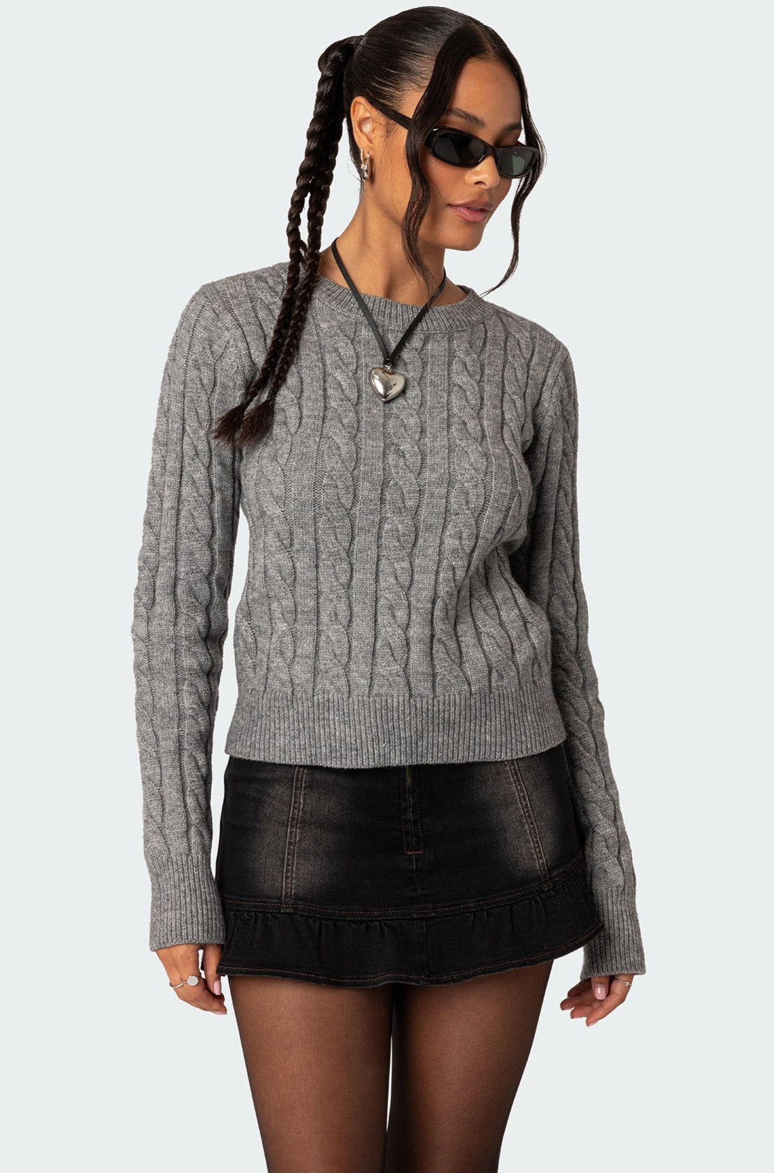 Minka Fitted Cable Knit Sweater - Image 2