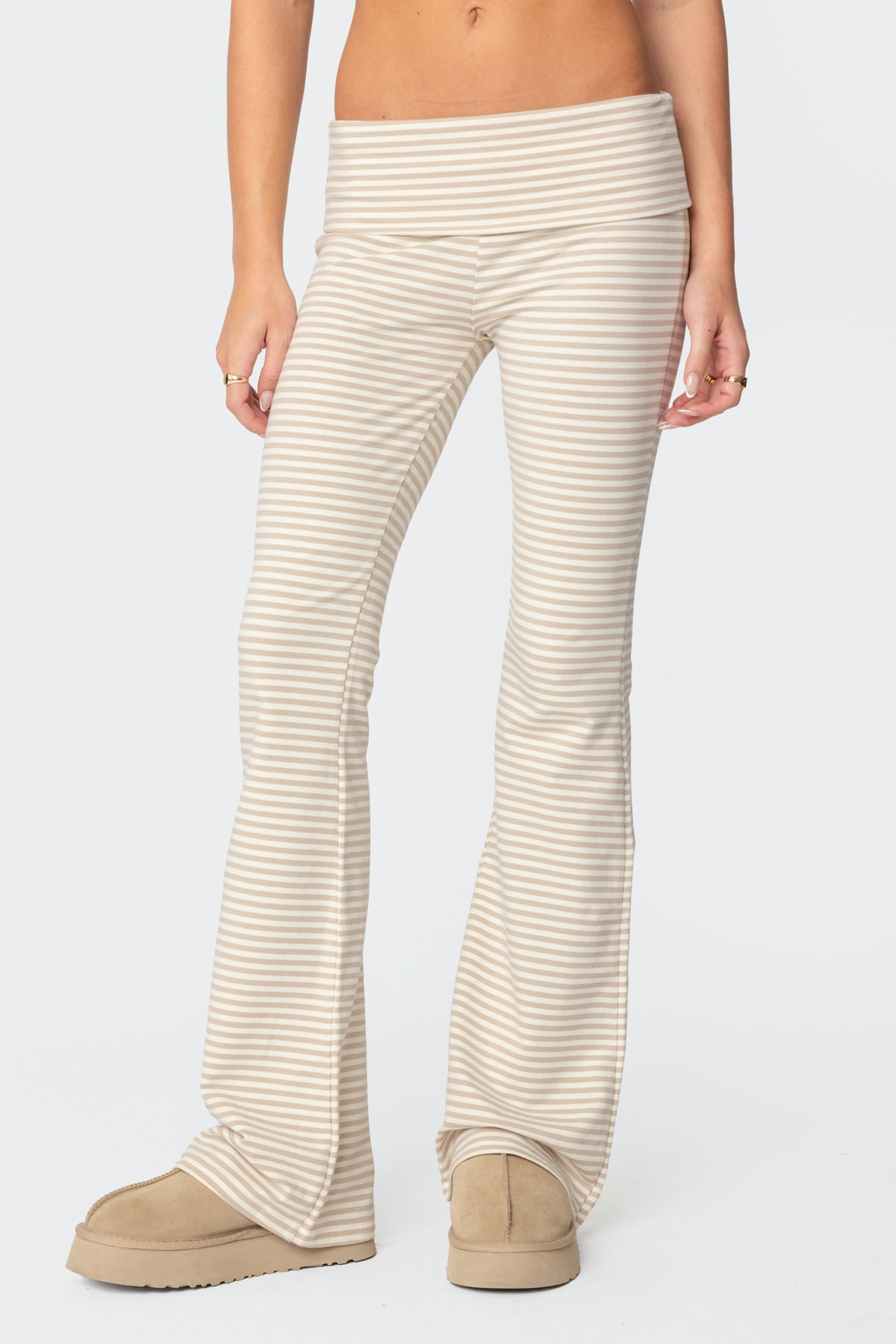 Kaeli Stripey Flared Leggings - Image 2