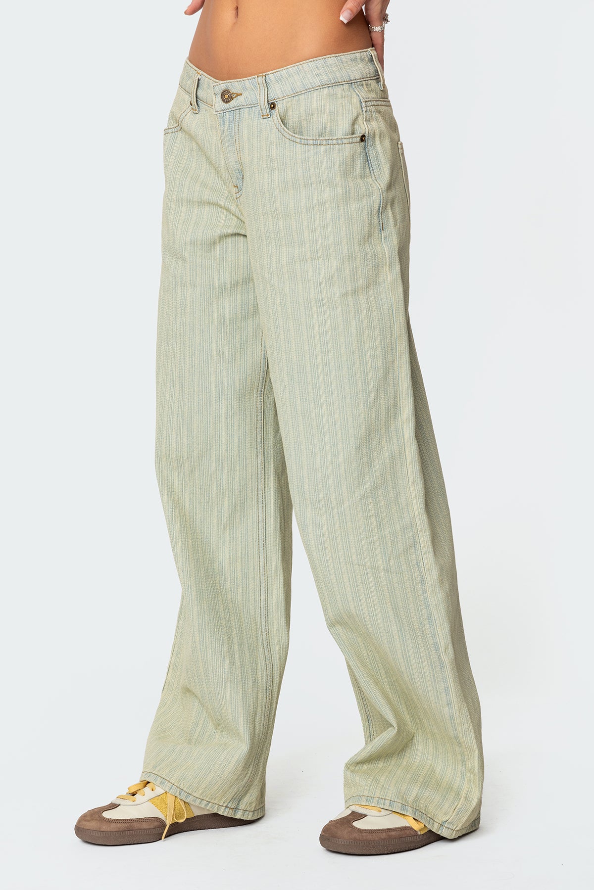 Lannah Textured Low Rise Jeans - Image 3