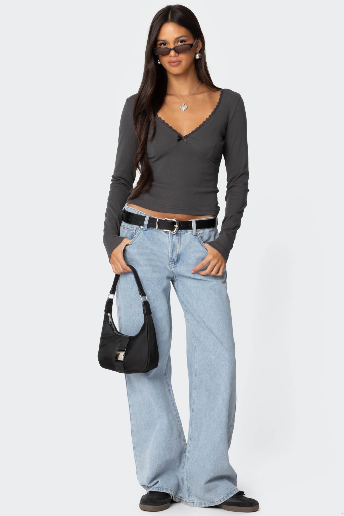 Adrienne Lace Trim Top - Image 2