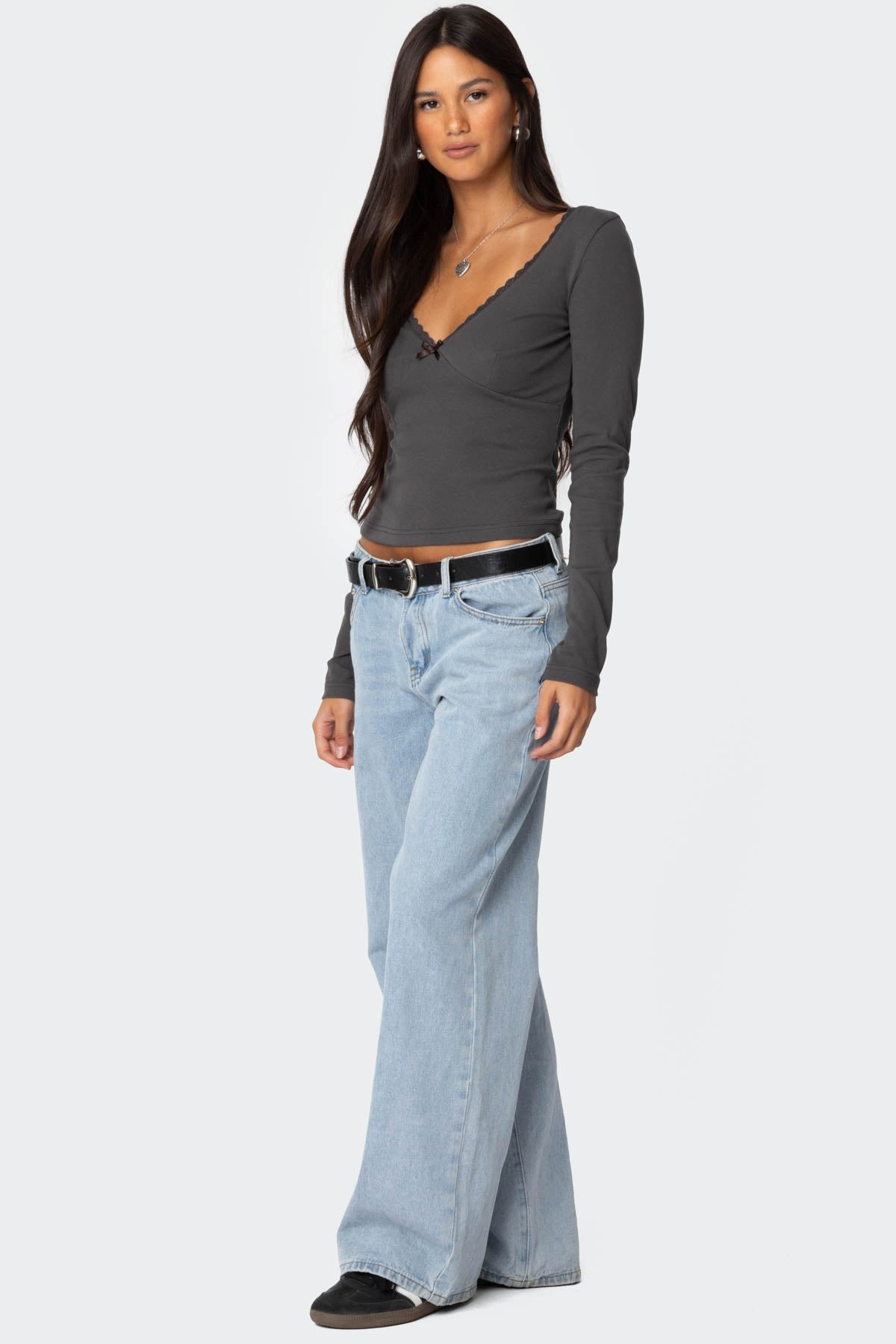 Adrienne Lace Trim Top - Image 4