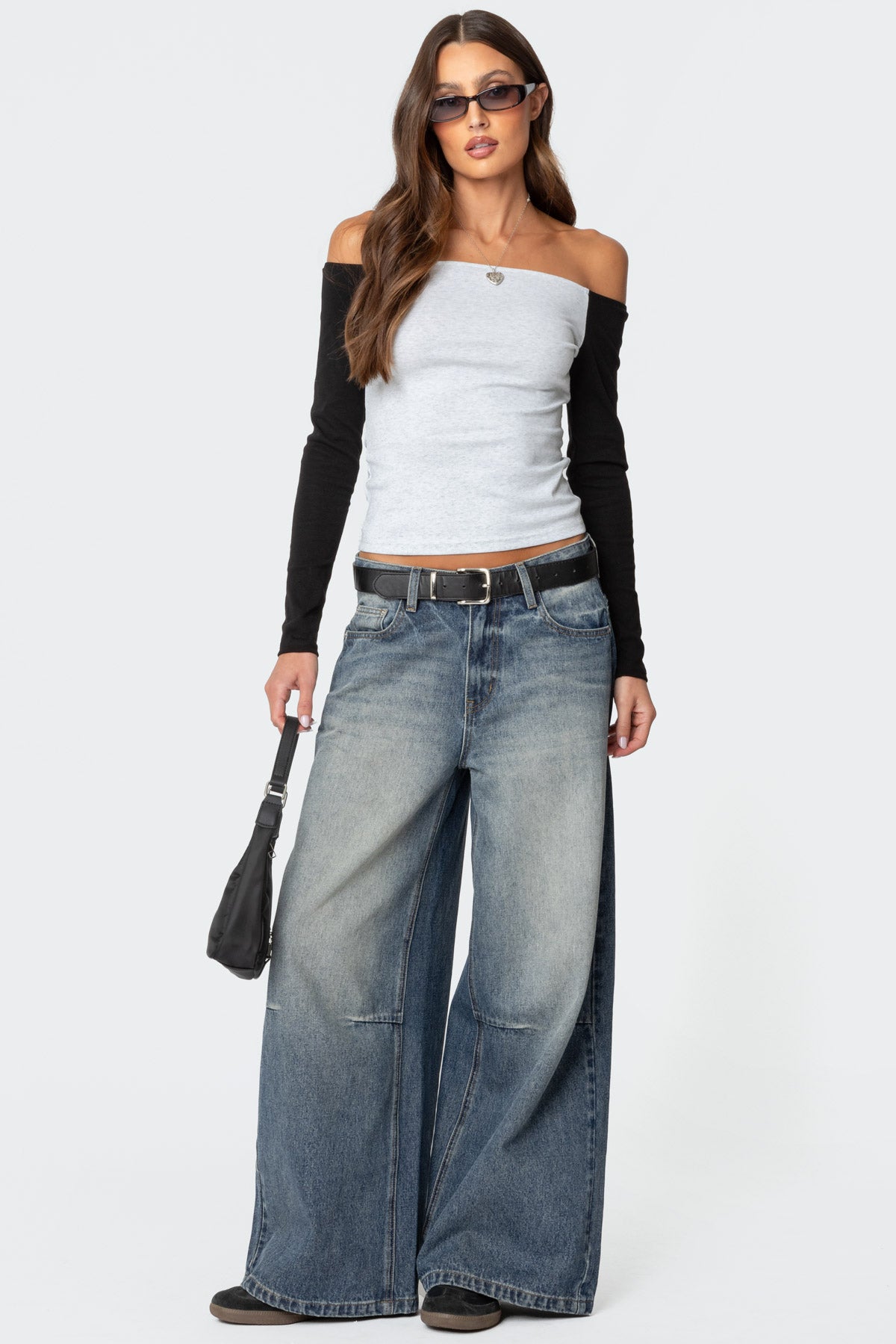 Contrast Off Shoulder Top - Image 2