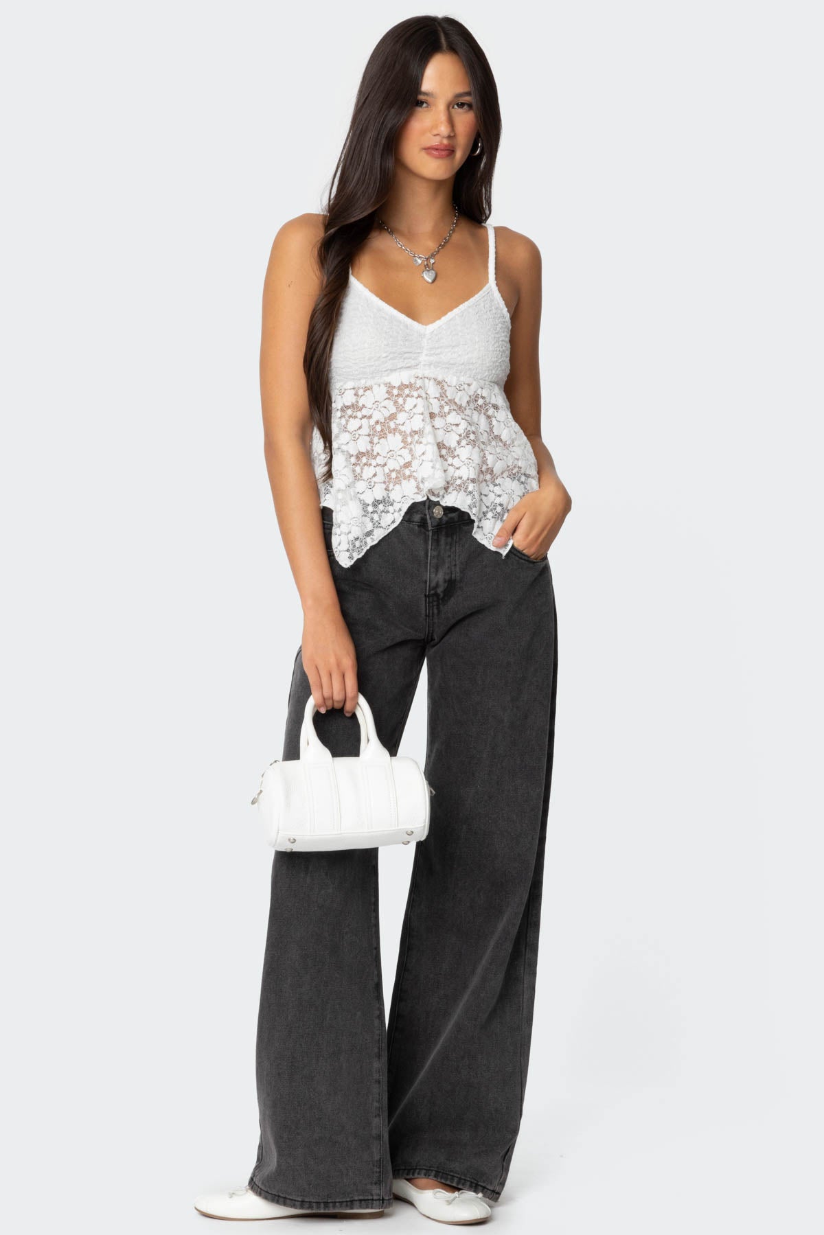 Orchid Sheer Lace Top - Image 2