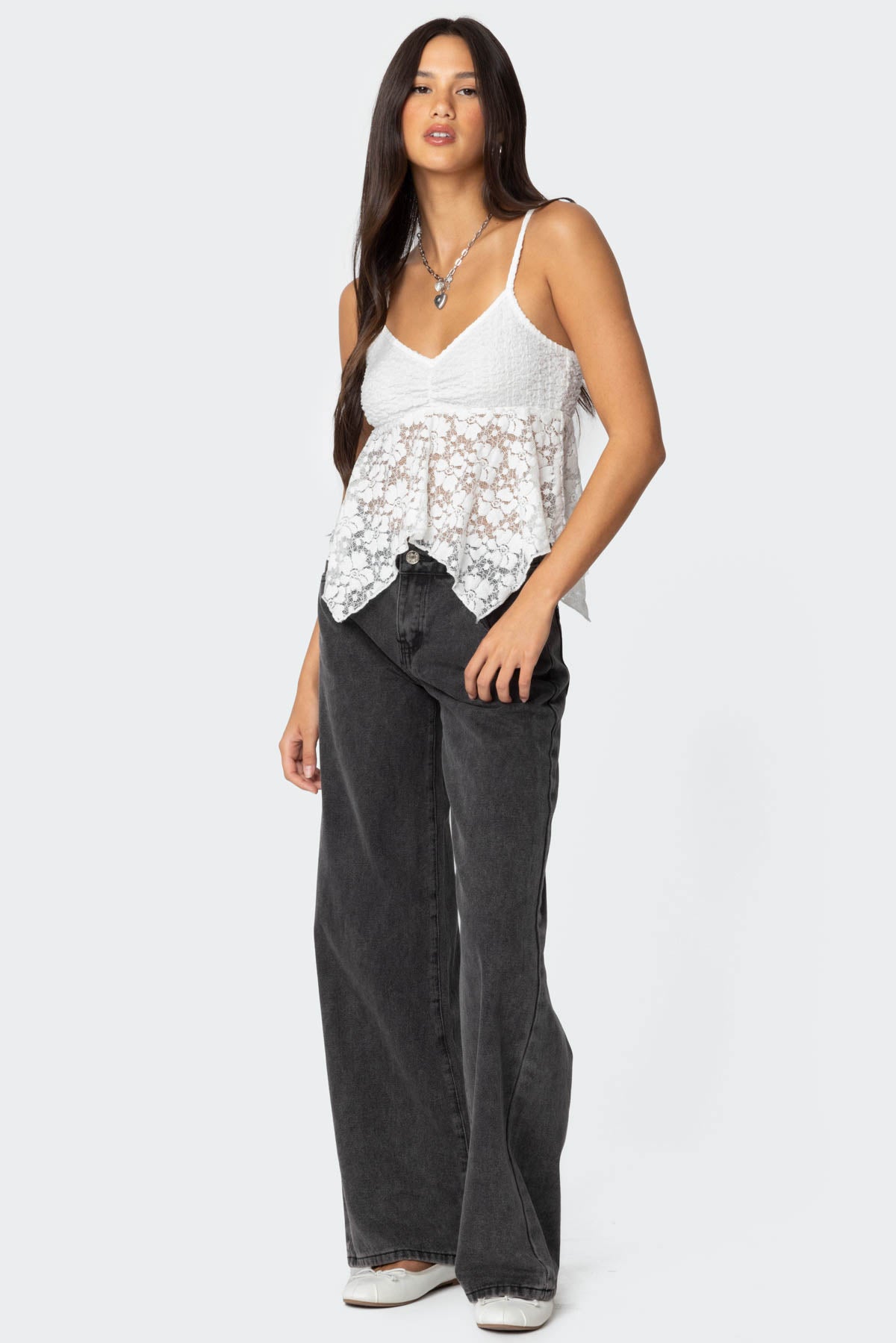 Orchid Sheer Lace Top - Image 4