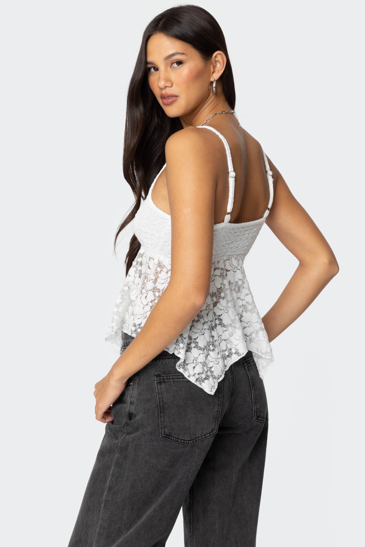 Orchid Sheer Lace Top - Image 5