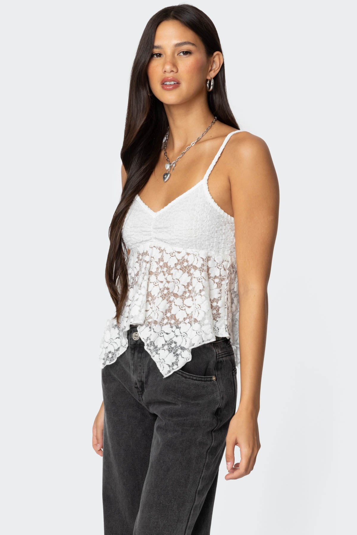 Orchid Sheer Lace Top - Image 3