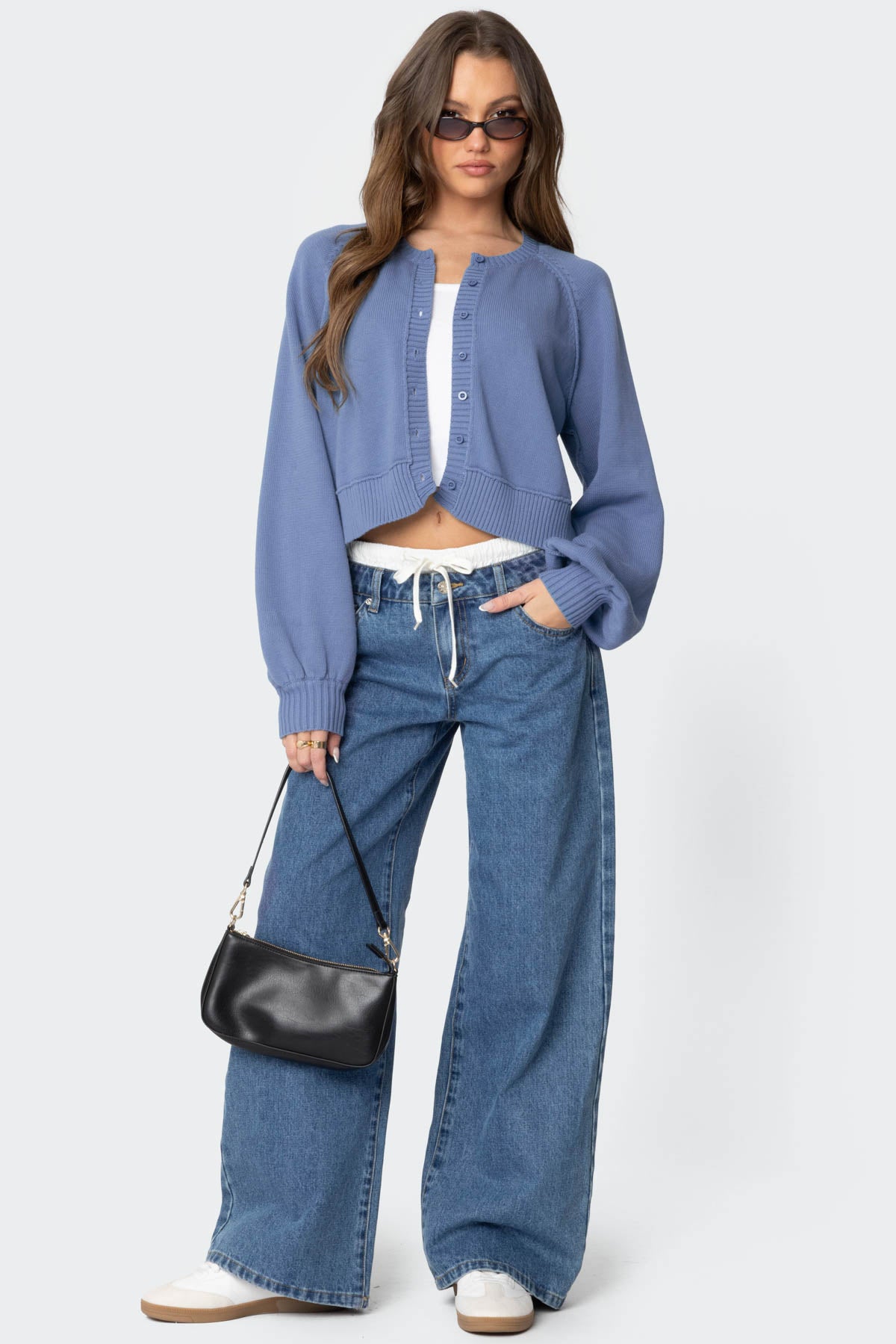 Sammi Puff Sleeve Knit Cardigan - Image 2