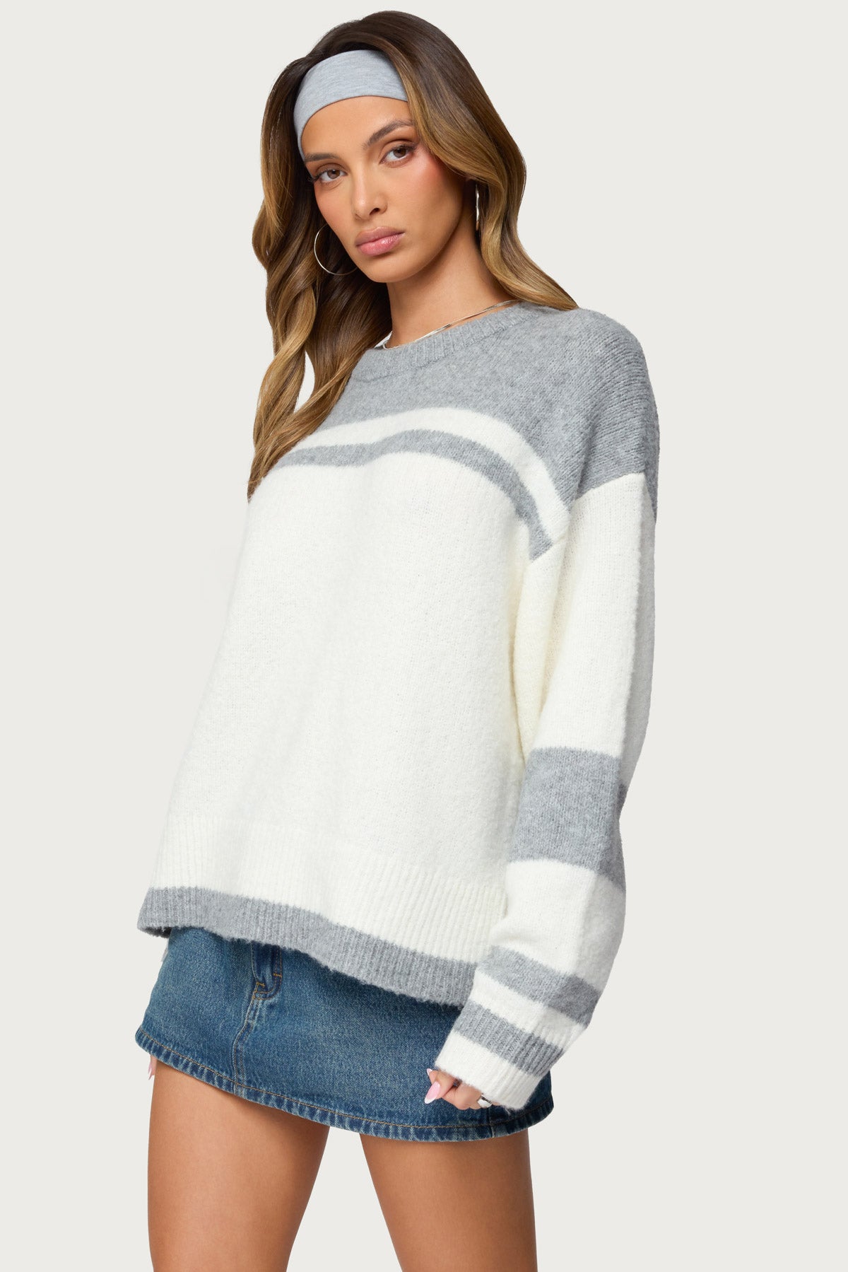 Nogah Stripey Oversized Sweater - Image 3