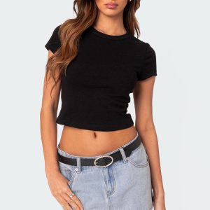 Better Basics Cropped T Shirt