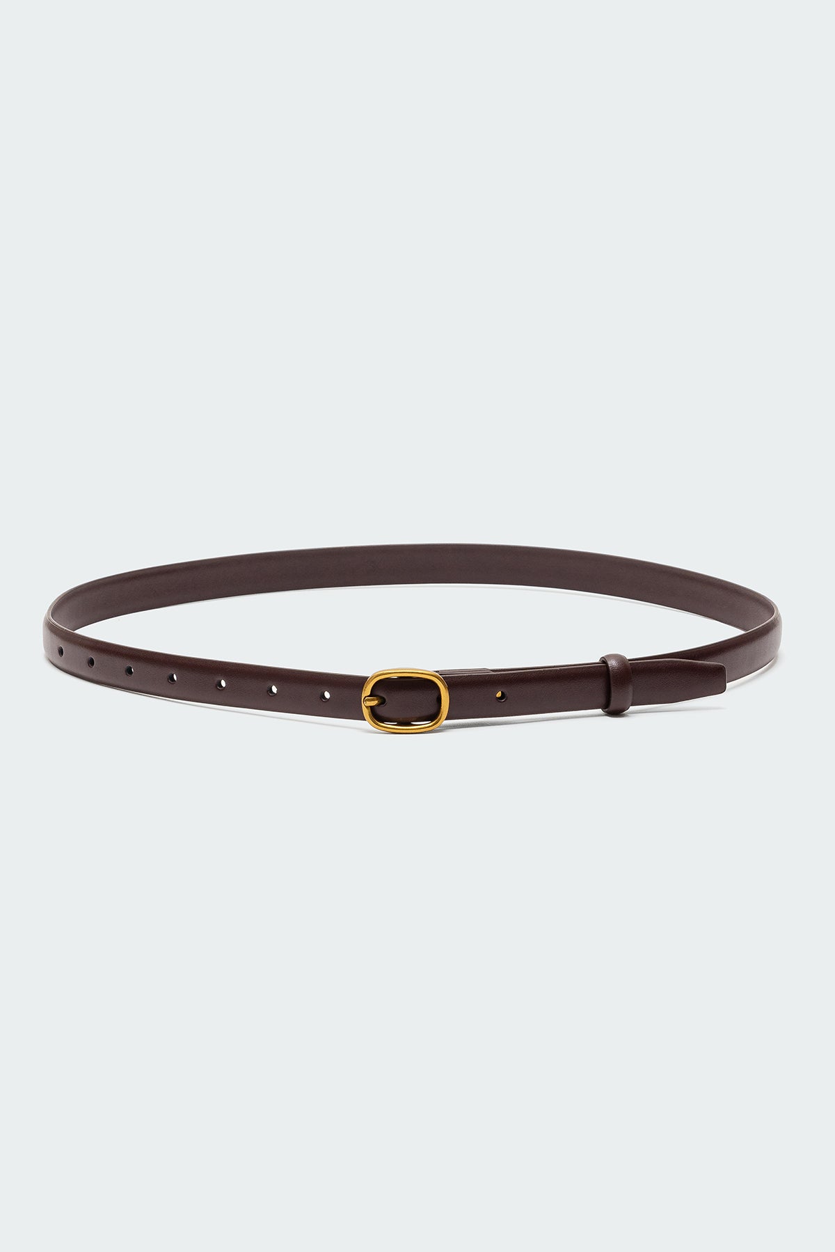 Oval Buckle Faux Leather Belt - Image 2