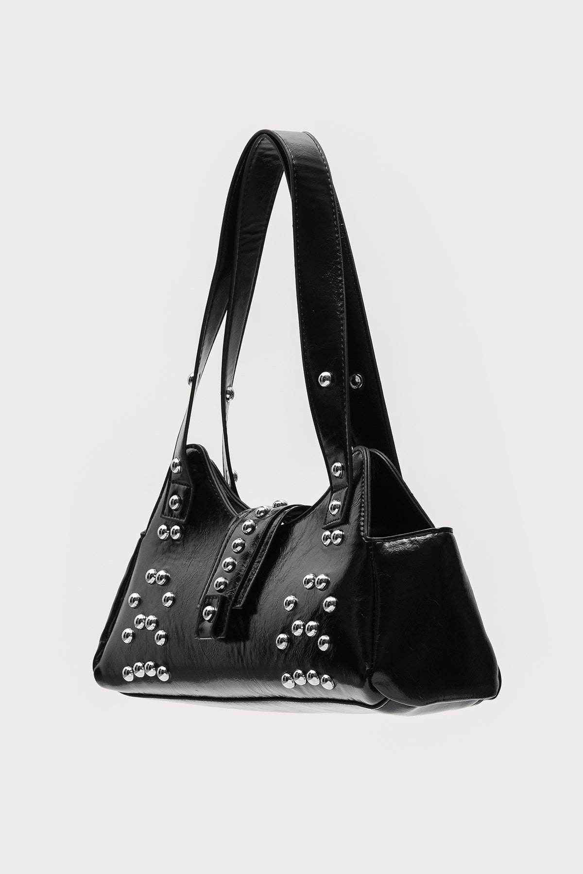 Studded Faux Leather Bag - Image 4
