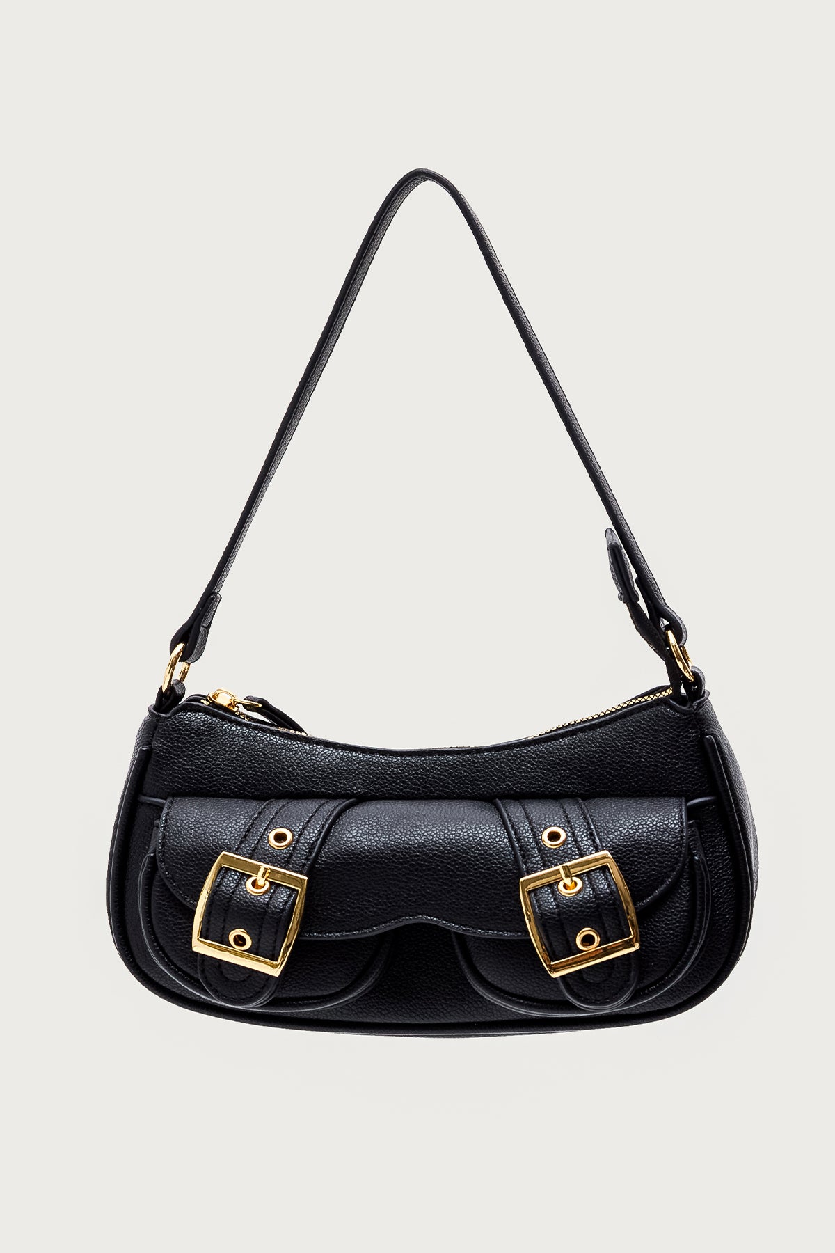Zinnia Faux Leather Buckle Bag - Image 2