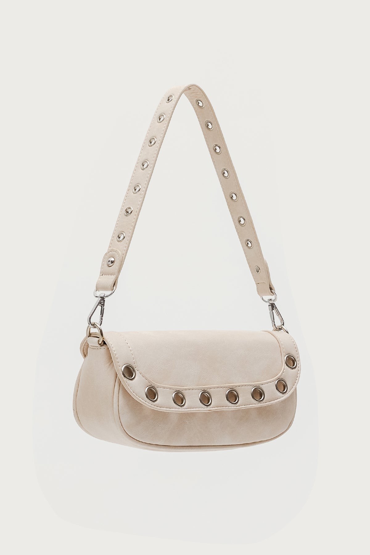Grommet Faux Leather Bag - Image 3