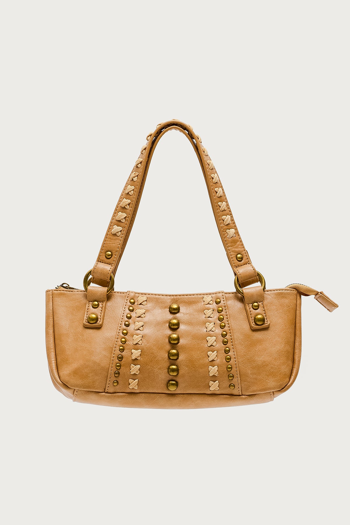 Stud & Stitch Faux Leather Bag - Image 2