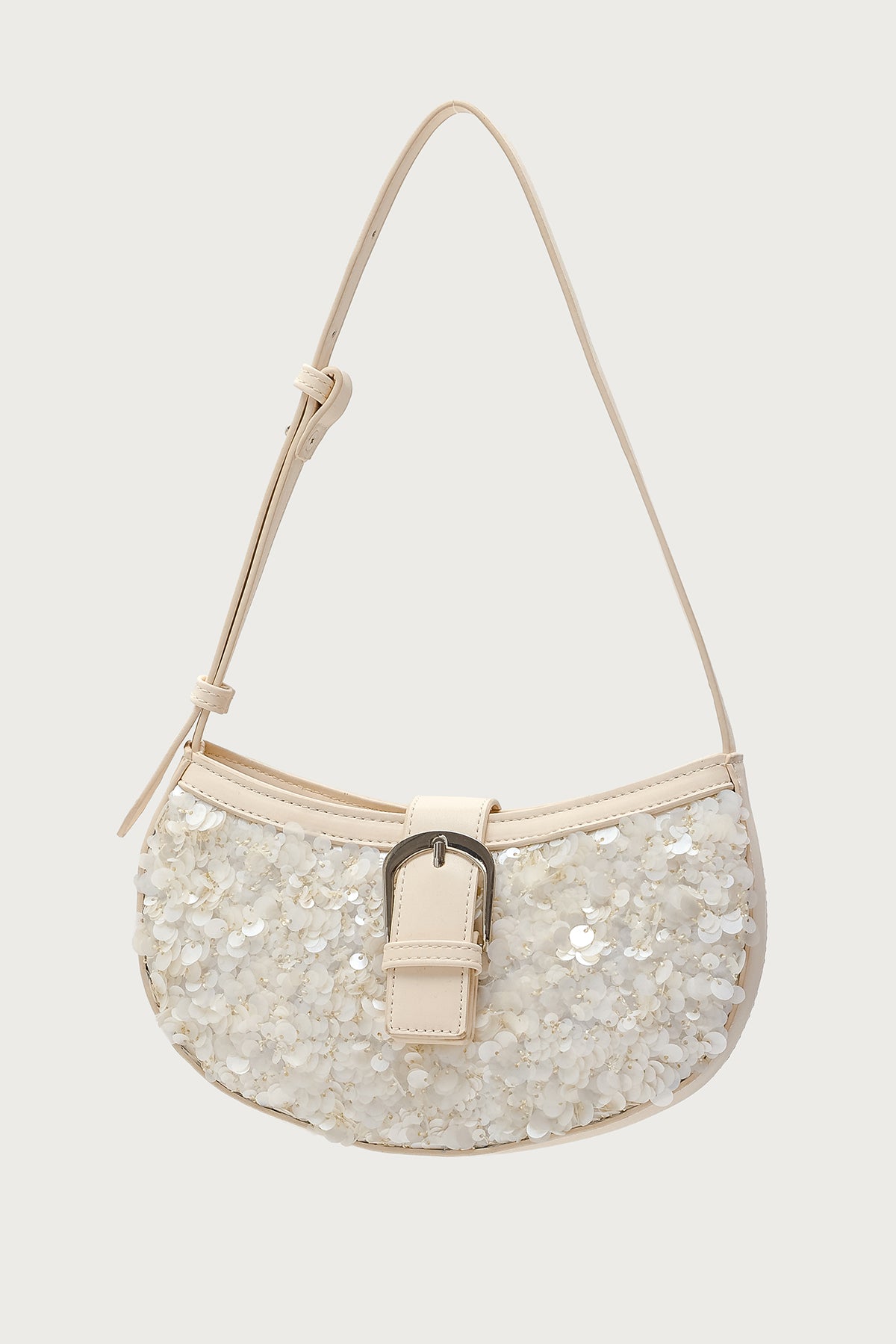 Sequin & Faux Leather Bag - Image 2