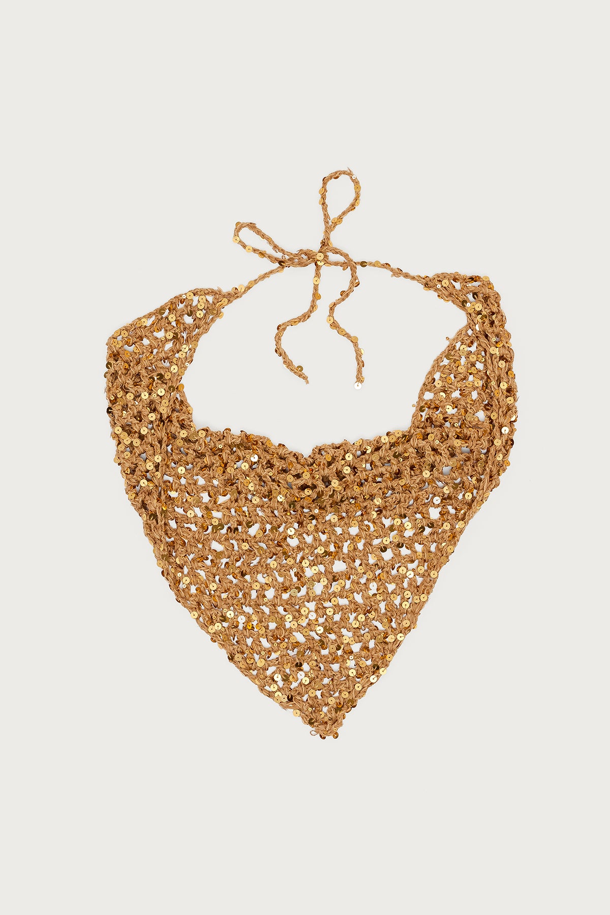 Sequin Crochet Waist Scarf - Image 2