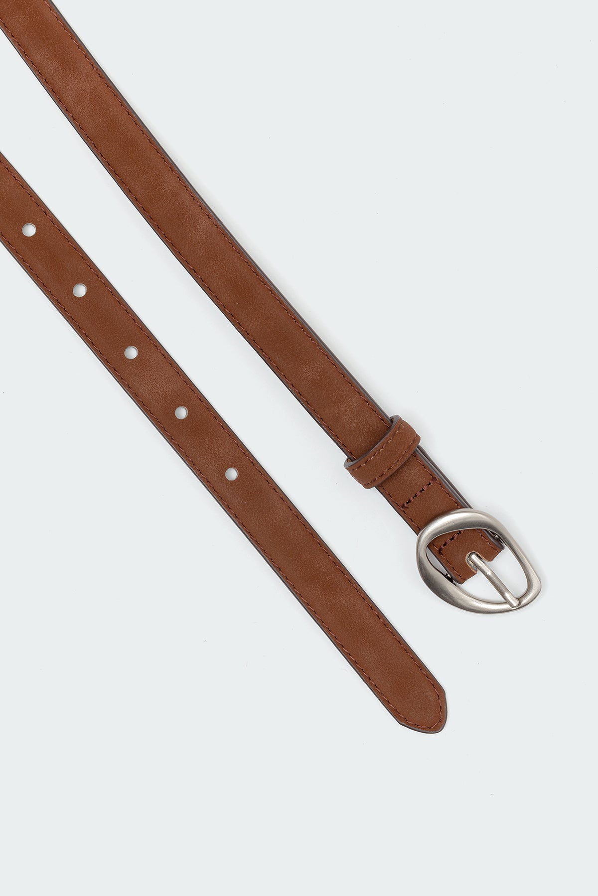 Faux Suede Slim Belt - Image 2