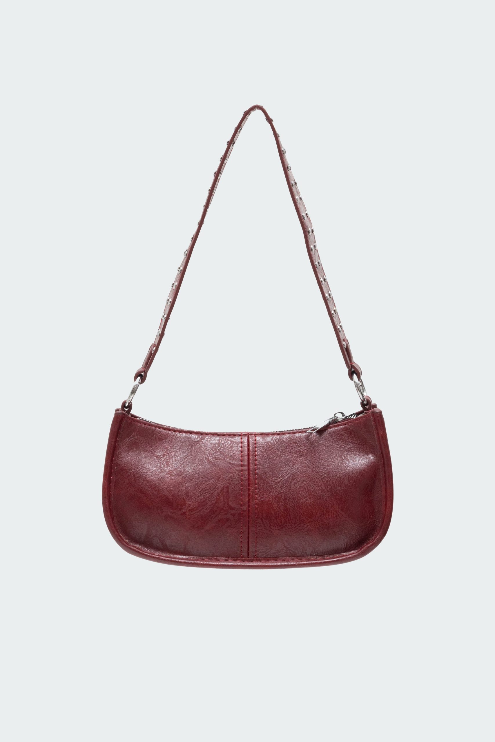 Studded Strap Faux Leather Bag - Image 2