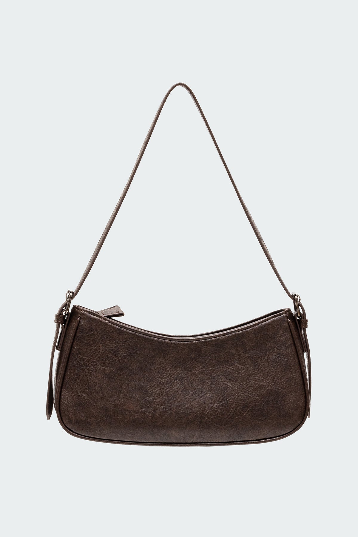 Curved Stitch Faux Leather Bag - Image 4