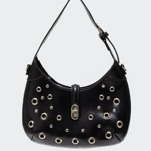 Gale Grommet Faux Leather Bag