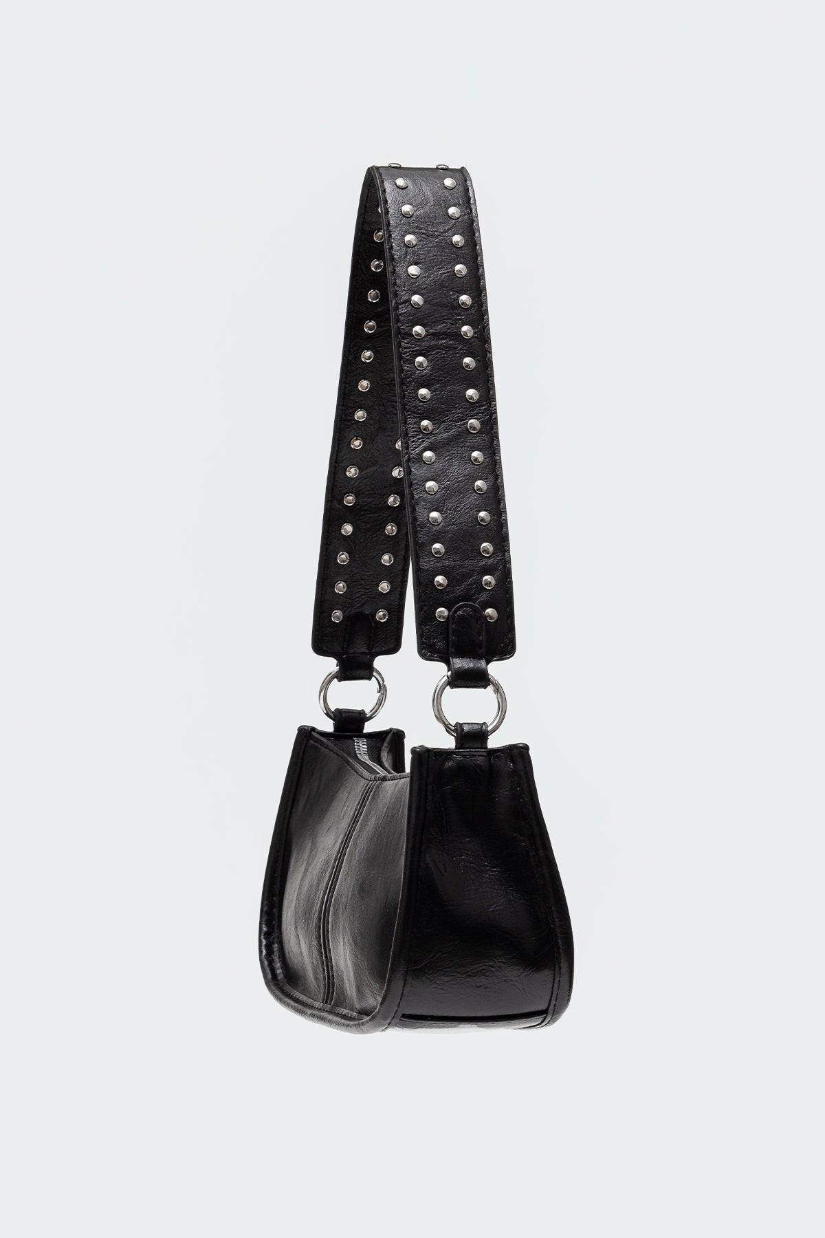 Studded Strap Faux Leather Bag - Image 5