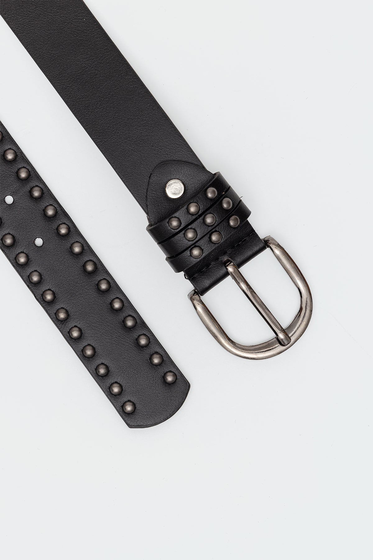 Studded Faux Leather Belt - Image 3