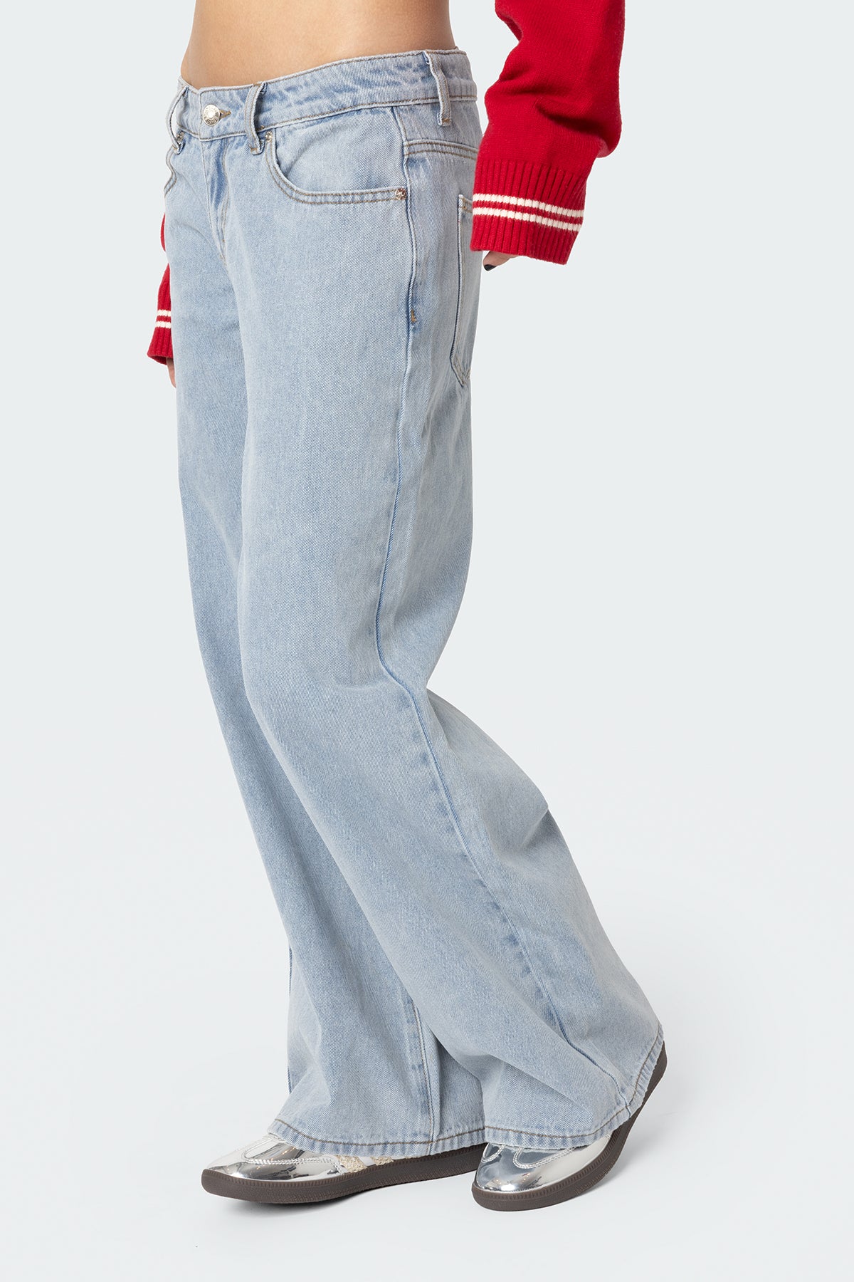 Petite Raelynn Washed Low Rise Jeans - Image 3