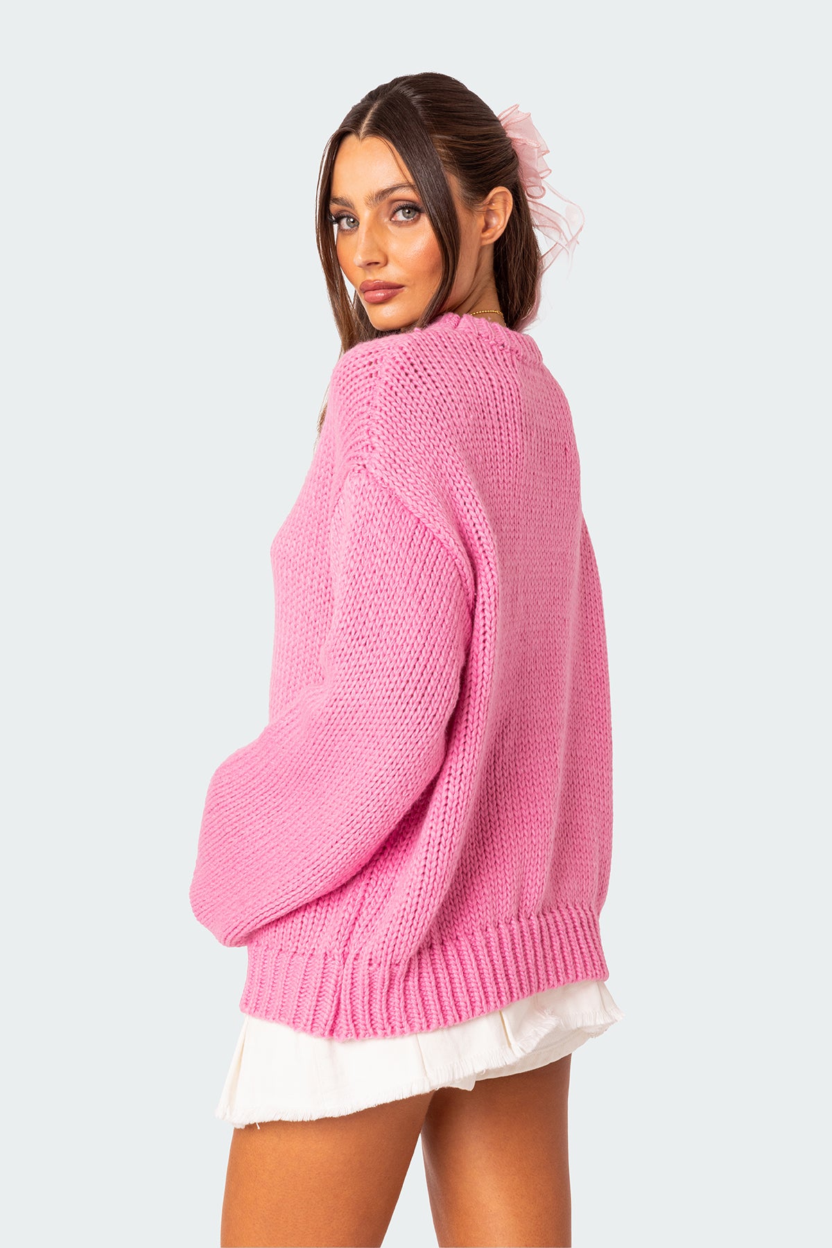 Aiden Oversized Chunky Knit Sweater - Image 4