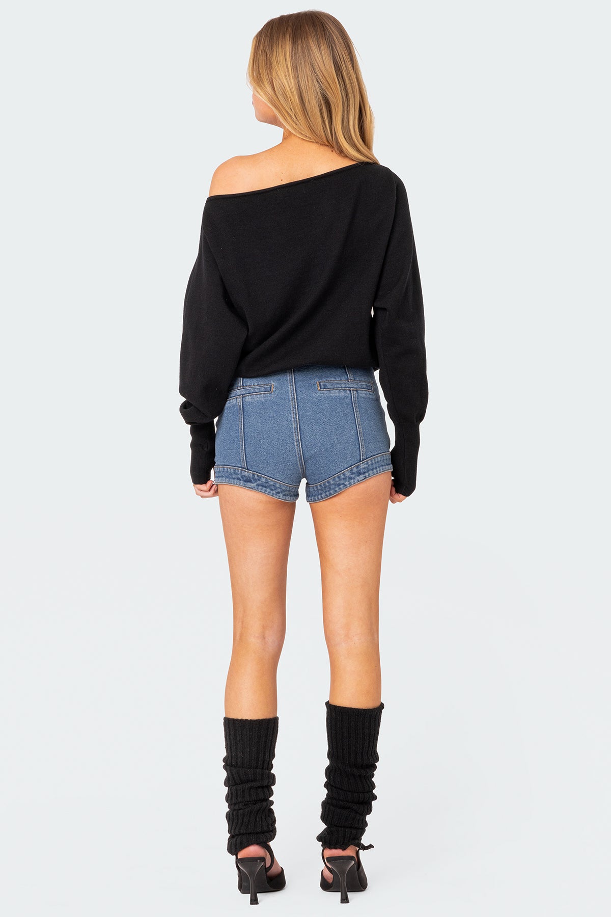 Off Shoulder Oversized Sweater - Image 4