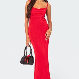 Clea Open Back Maxi Dress