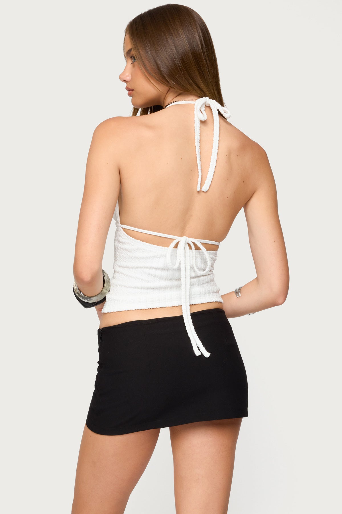 Powell Textured Cut Out Halter Top - Image 5
