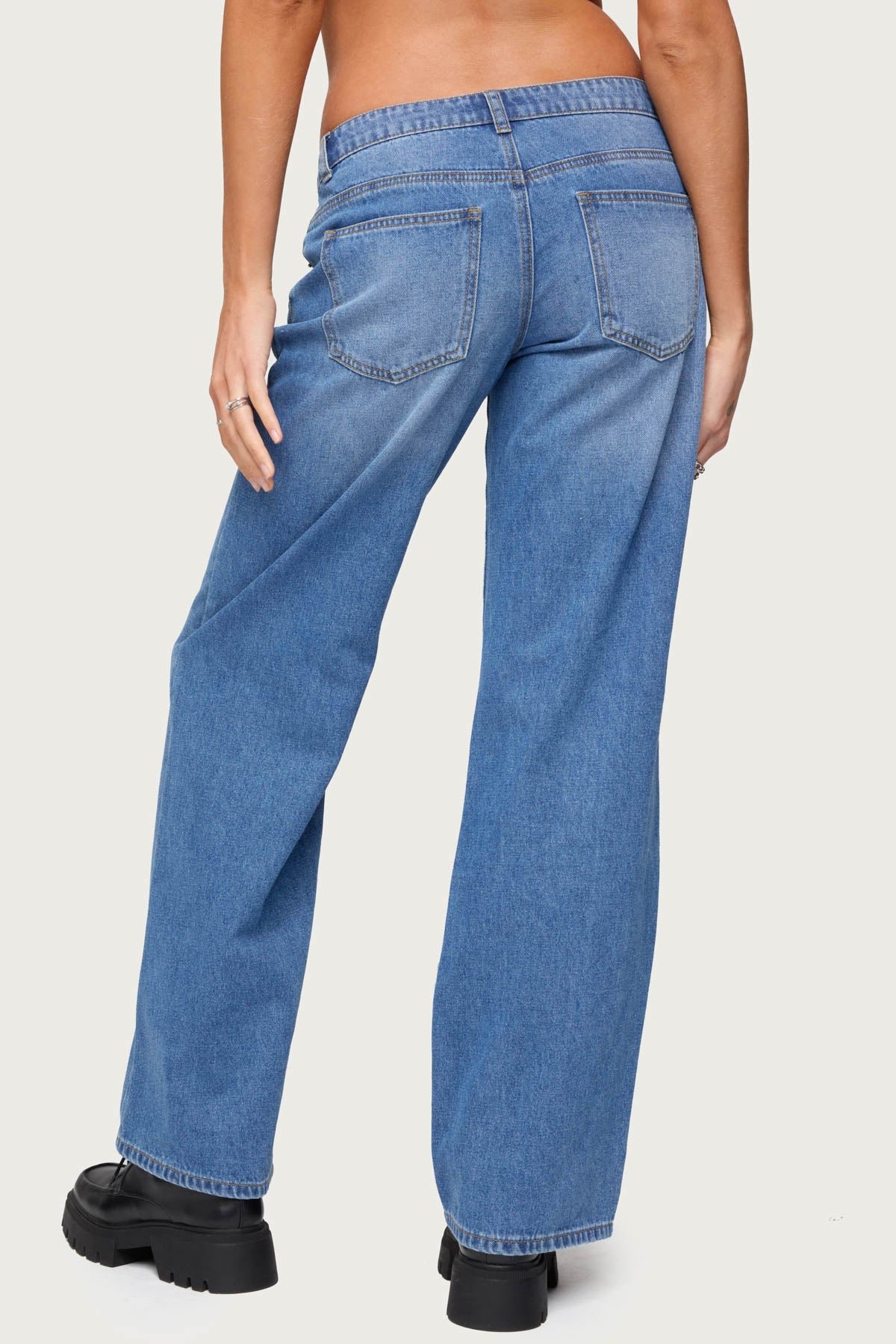 Nikoletta Straight Leg Low Rise Jeans - Image 5