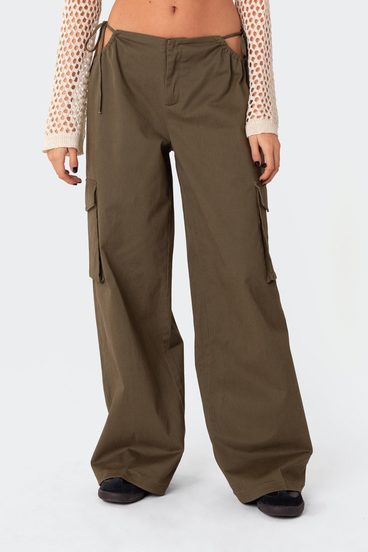 Carlo Low Rise Side Cut Out Cargo Pants - Image 2