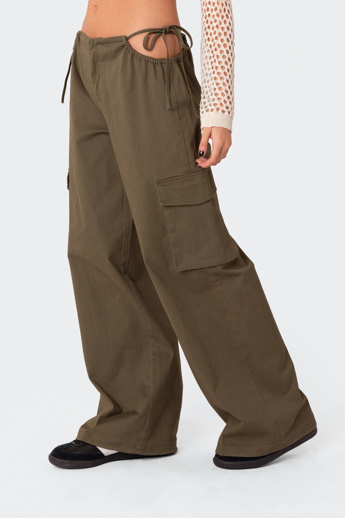 Carlo Low Rise Side Cut Out Cargo Pants - Image 4