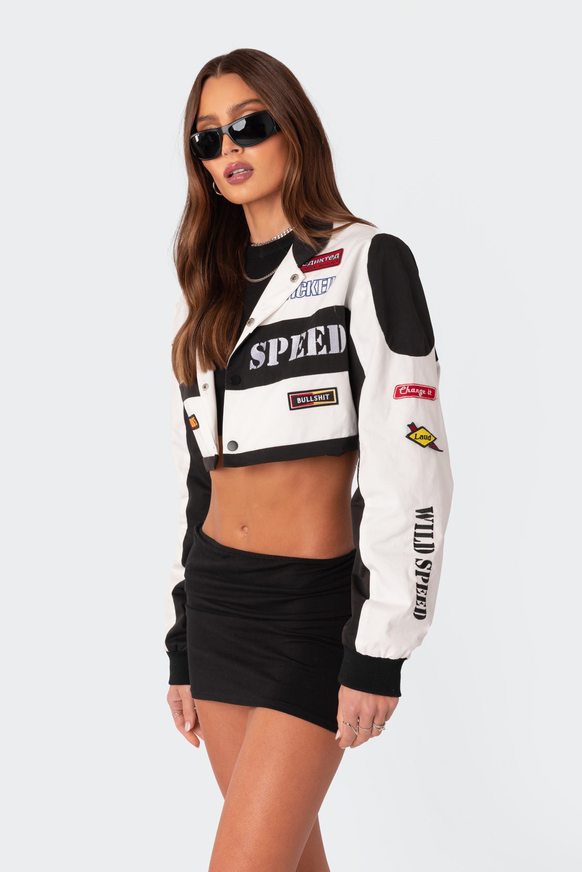 Lenni Patch Cropped Jacket - Image 4