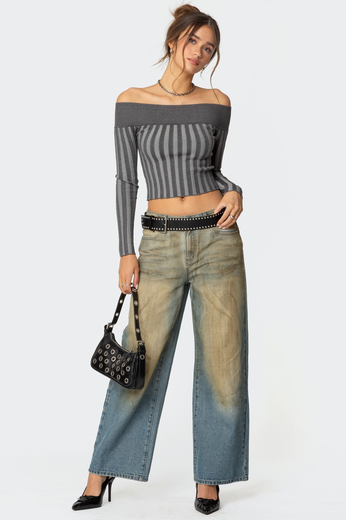 Daren Off Shoulder Knit Top - Image 2